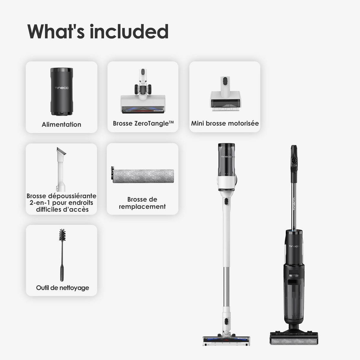 FLOOR ONE S7 Combo Aspirateur et Laveur Sec et Humide sans Fil Intelligent